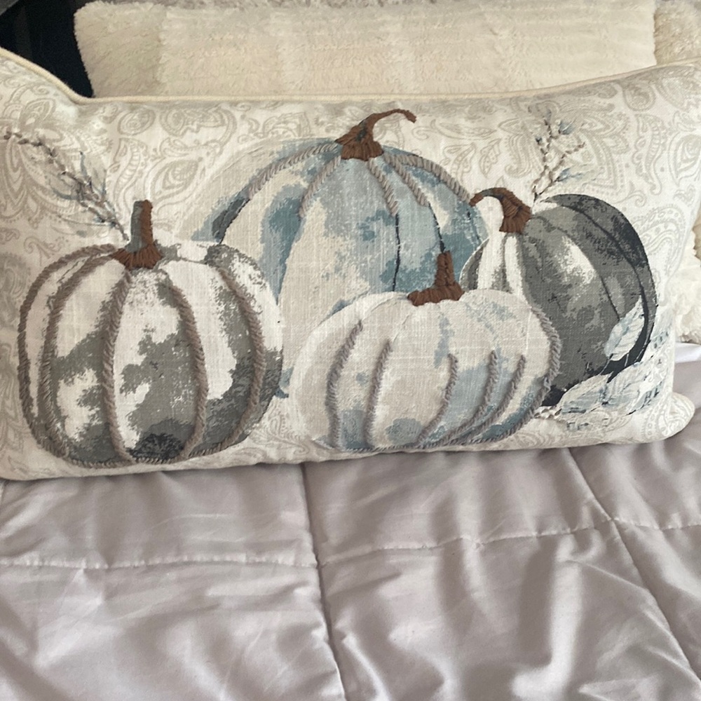 Pumpkin home decor pillow